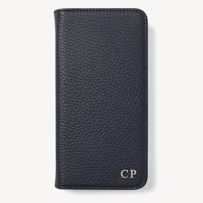 iPhone 16 Pro Max Magnetic Card Case Navy Pebble
