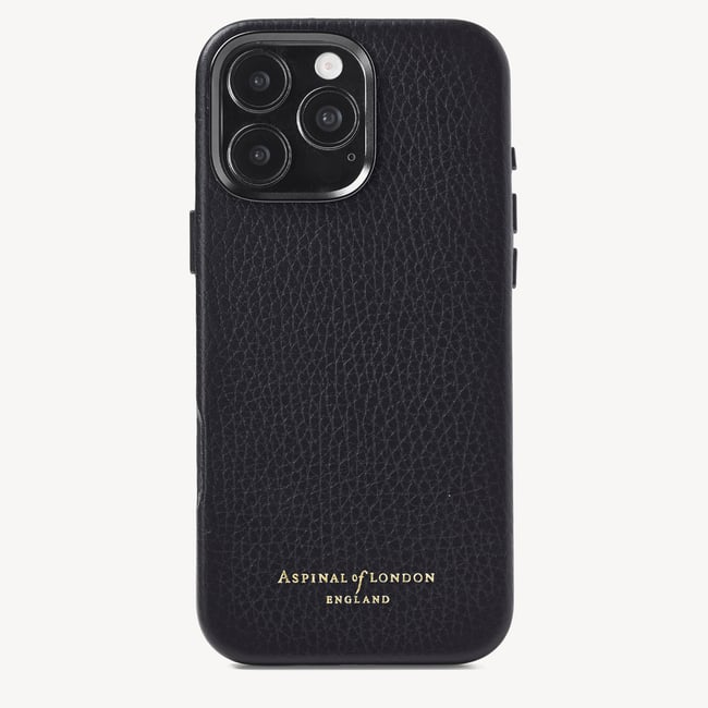 iPhone 16 Pro Max Magnetic Card Case Black Pebble