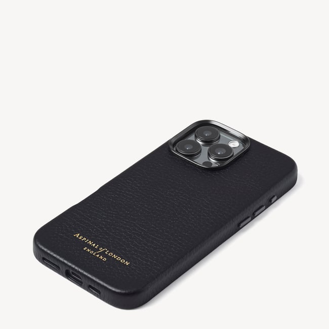 iPhone 16 Pro Max Magnetic Card Case Black Pebble