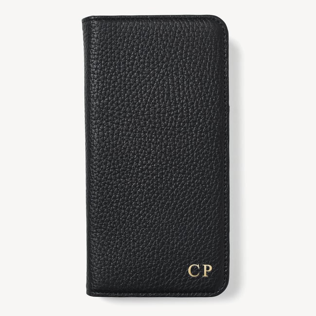 iPhone 16 Pro Max Magnetic Card Case Black Pebble