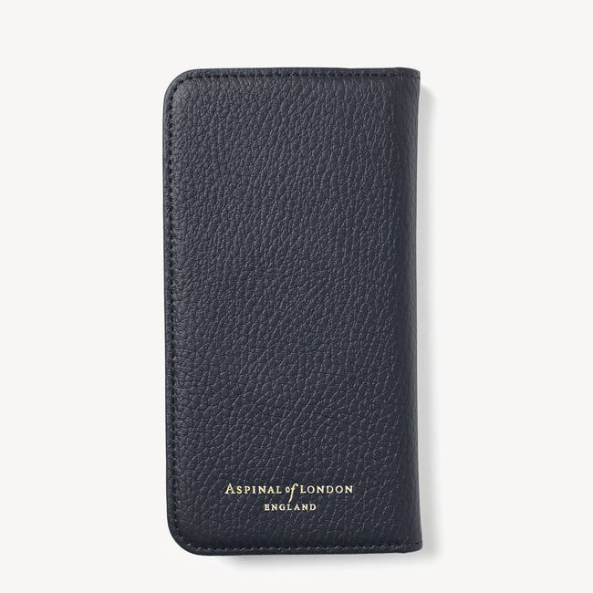 iPhone 16 Pro Magnetic Card Case Navy Pebble