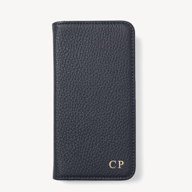 iPhone 16 Pro Magnetic Card Case Navy Pebble