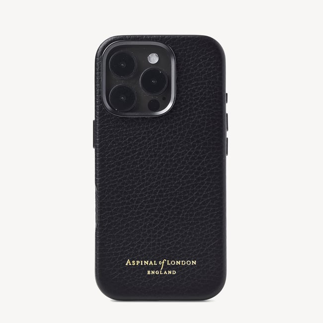 iPhone 16 Pro Magnetic Card Case Black Pebble