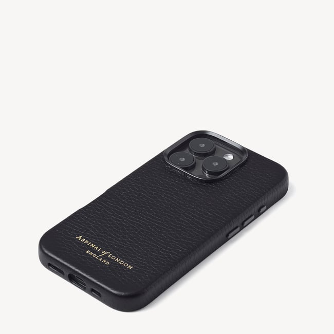 iPhone 16 Pro Magnetic Card Case Black Pebble