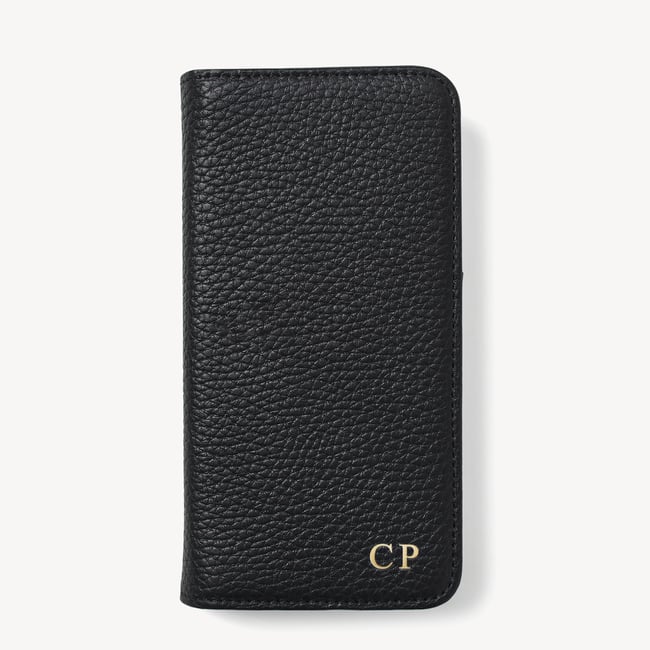 iPhone 16 Pro Magnetic Card Case Black Pebble