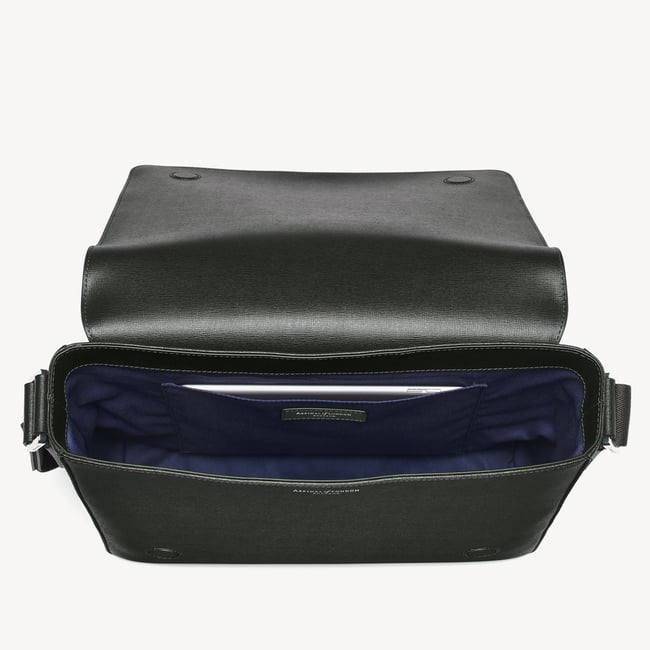 Reporter Messenger Forest Green Saffiano