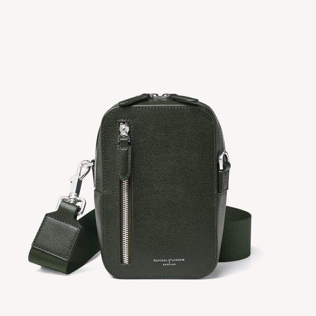 Reporter North South Forest Green Saffiano