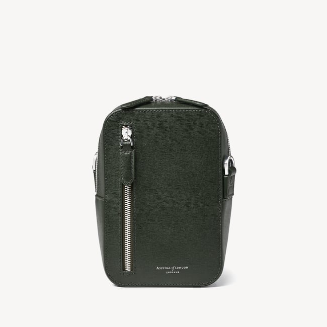 Reporter North South Forest Green Saffiano
