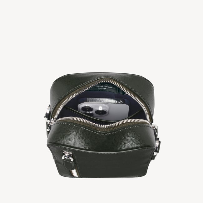 Reporter North South Forest Green Saffiano