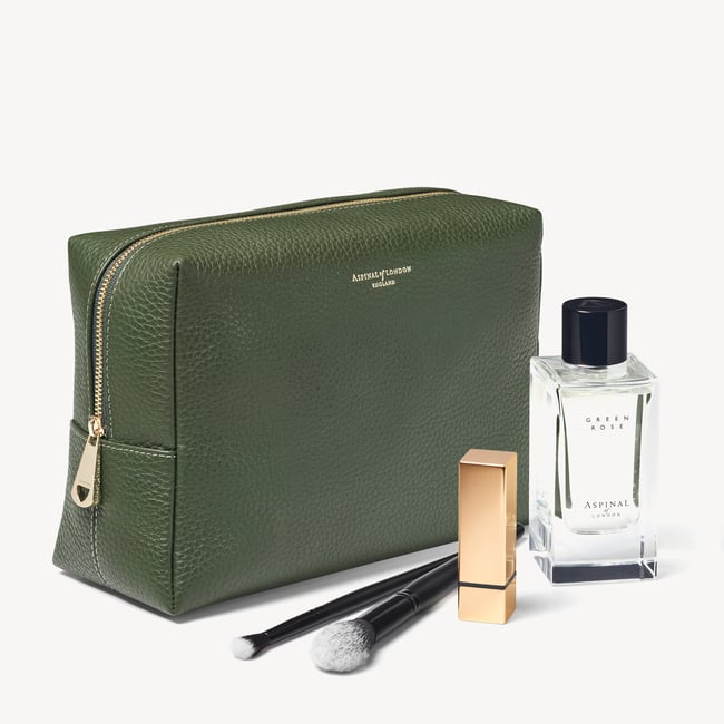 London Toiletry Bag Racing Green Pebble