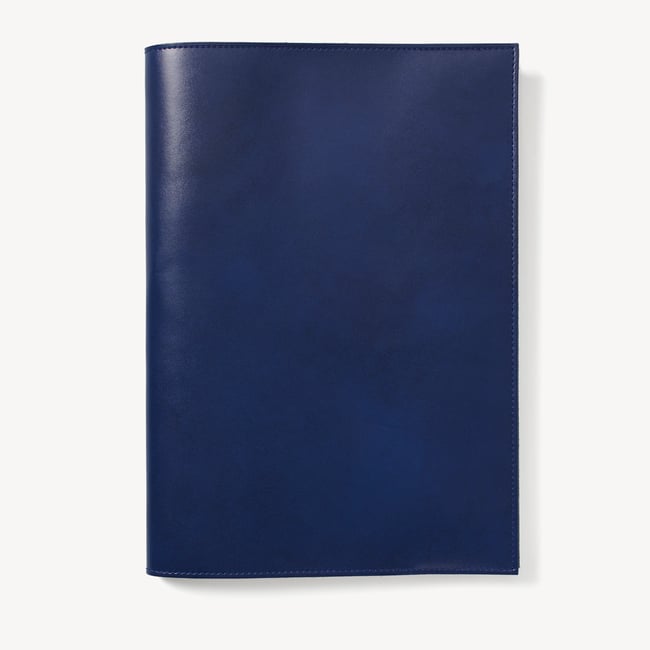 A4 Refillable Luxury Journal Smooth Royal Sapphire Blue