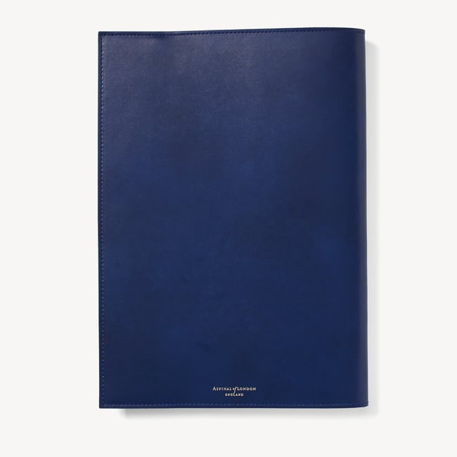 A4 Refillable Luxury Journal Smooth Royal Sapphire Blue