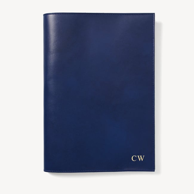 A4 Refillable Luxury Journal Smooth Royal Sapphire Blue