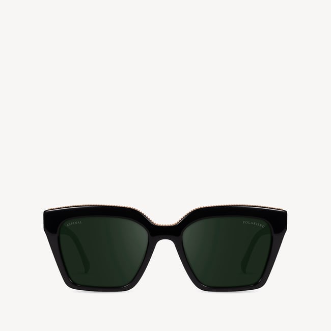 Ava Square Sunglasses Black 