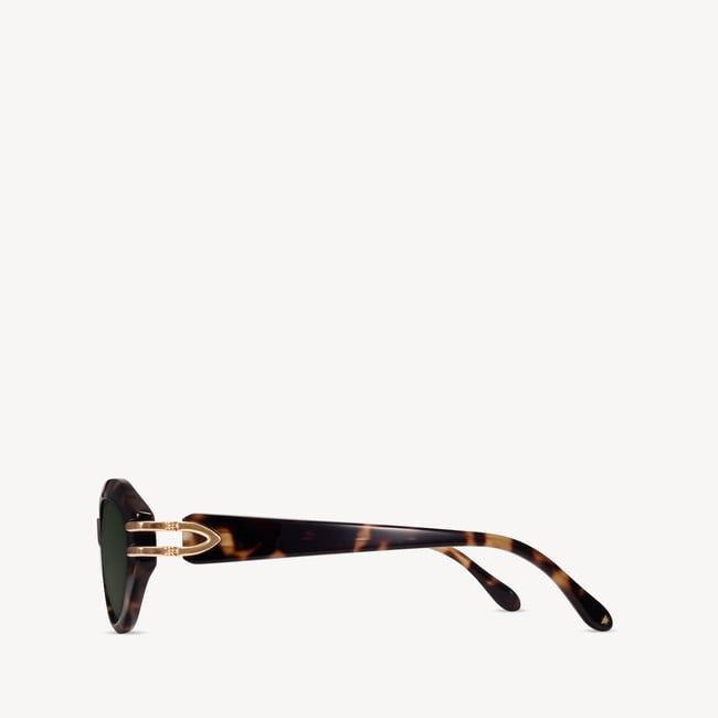 Amelia Oval Sunglasses Tortoiseshell 