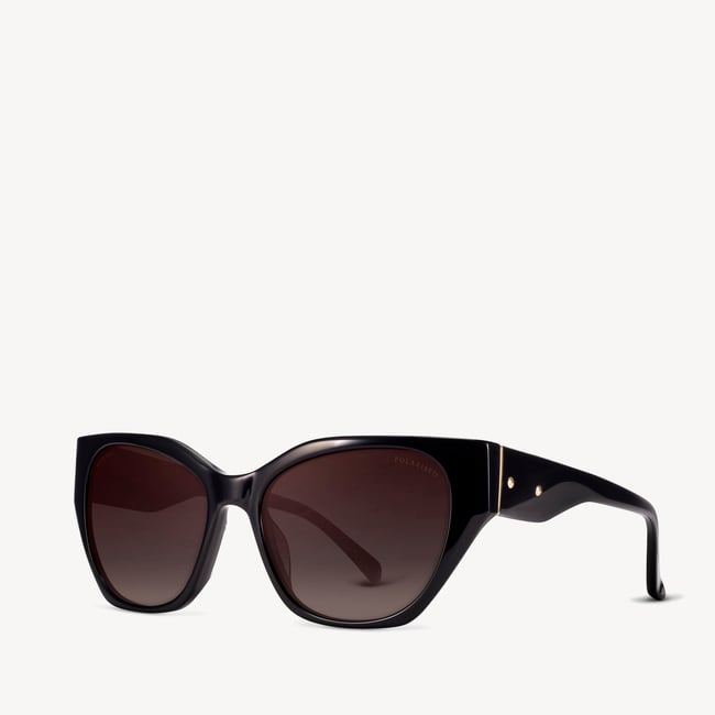 Ivy Cat-Eye Sunglasses Black 