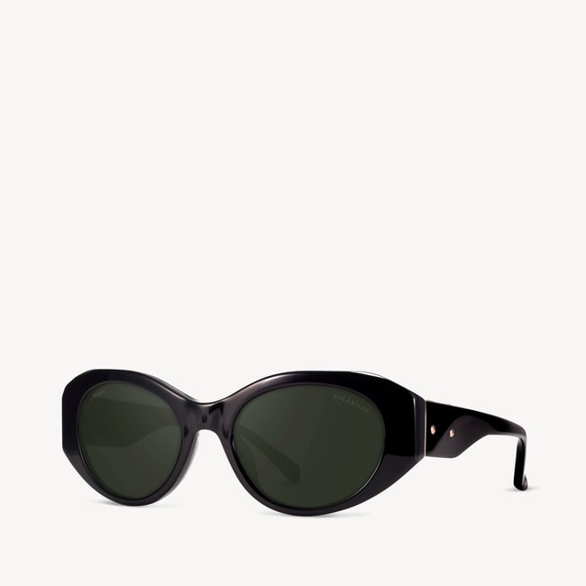 Evie Oval Sunglasses Black 