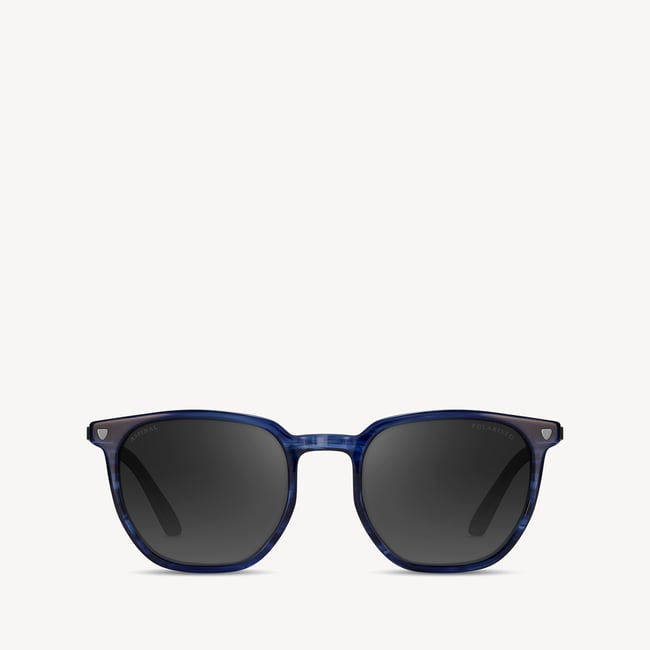 Helios Round Sunglasses Dark Blue Striation