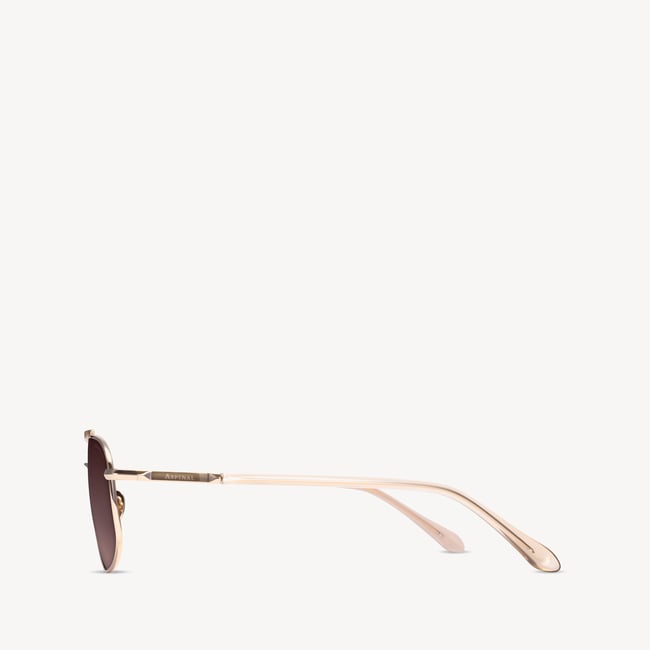Monte Carlo Aviator Sunglasses Light Gold Stainless Steel