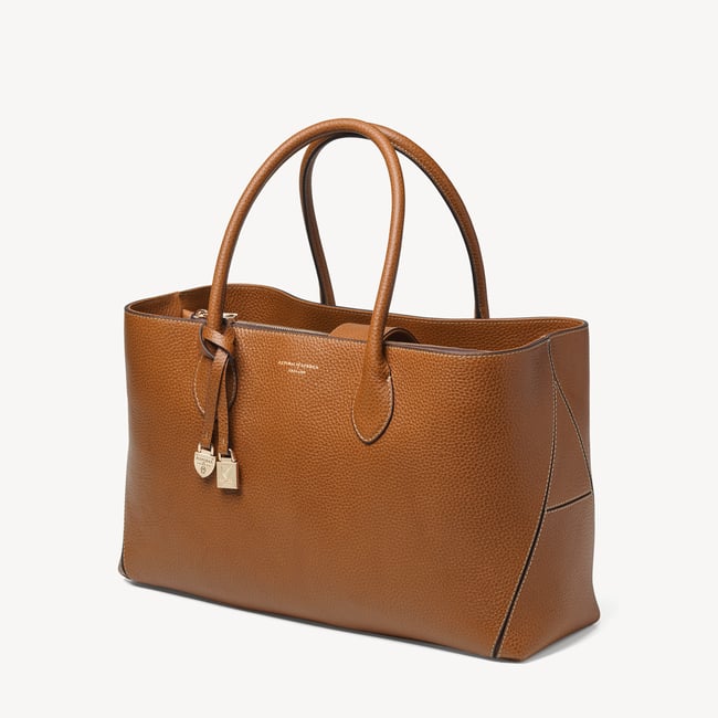 London Tote Tan Pebble