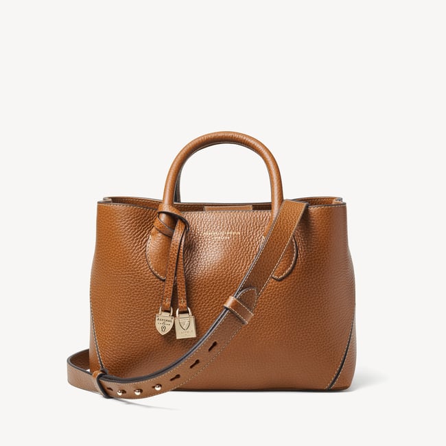 Midi London Tote Tan Pebble