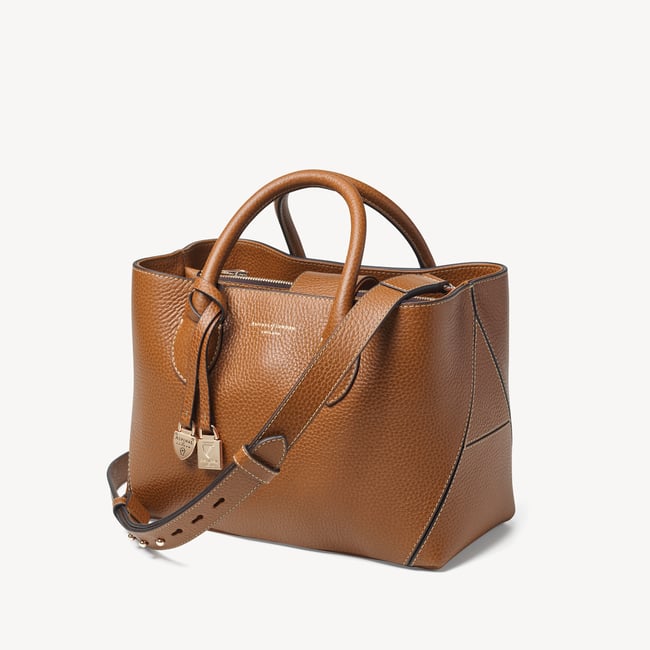 Midi London Tote Tan Pebble