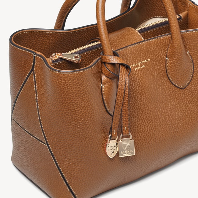 Midi London Tote Tan Pebble