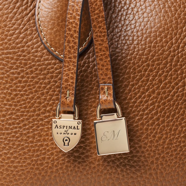 Midi London Tote Tan Pebble