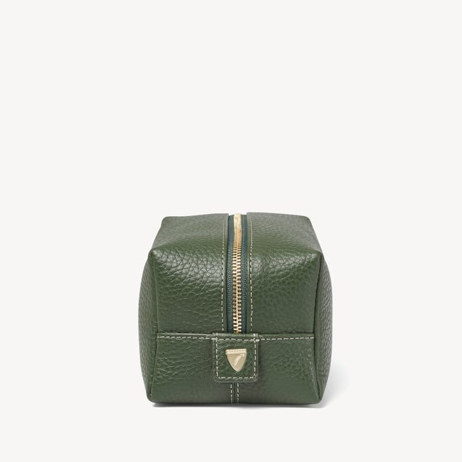 London Makeup Bag Racing Green Pebble