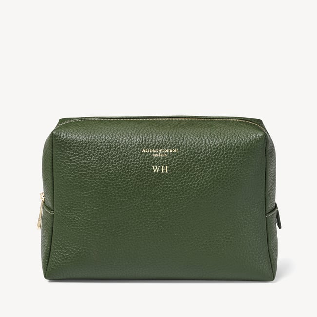 London Toiletry Bag Racing Green Pebble