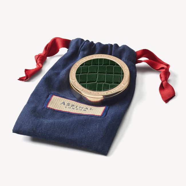 Foldable Handbag Hook Deep Shine Evergreen Small Croc