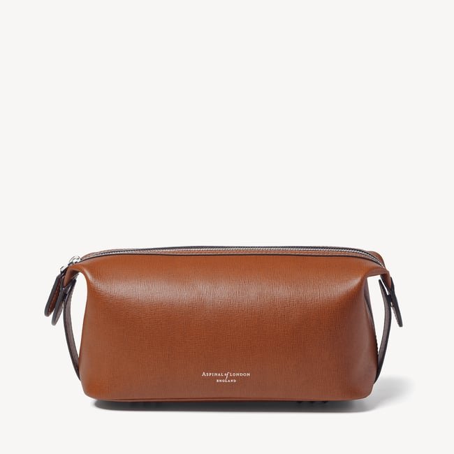 Mount Street Washbag Tan Saffiano