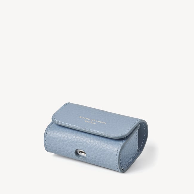 AirPods Case with Carabiner Clip Sky Blue Pebble