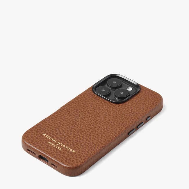iPhone 16 Pro Magnetic Card Case Tan Pebble