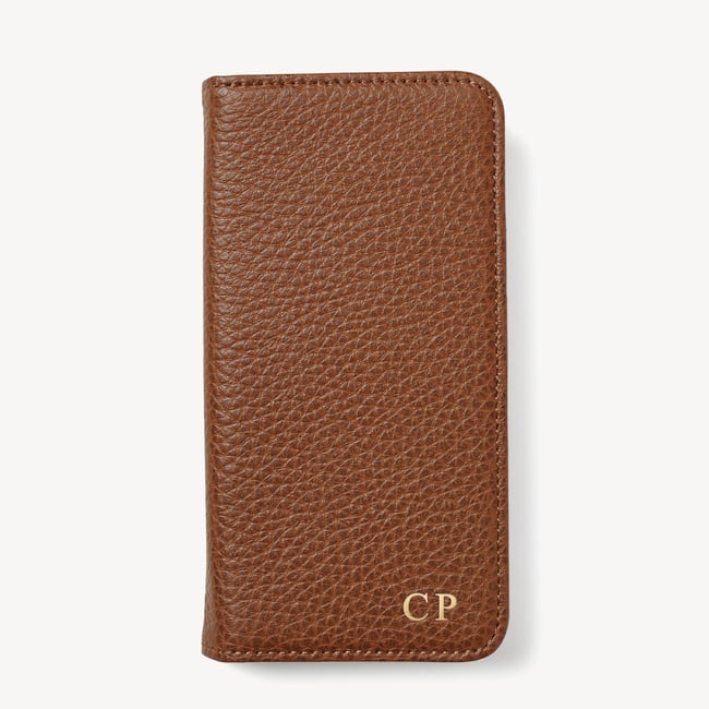 iPhone 16 Pro Magnetic Card Case Tan Pebble