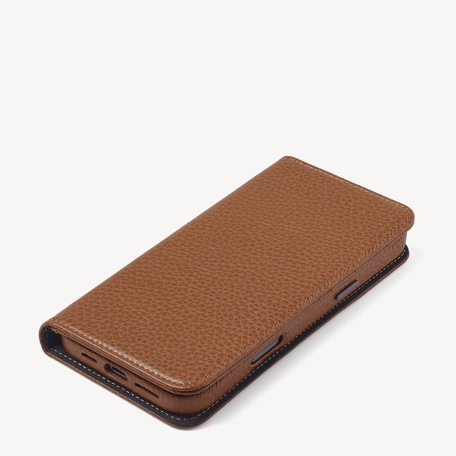 iPhone 16 Pro Max Magnetic Card Case Tan Pebble