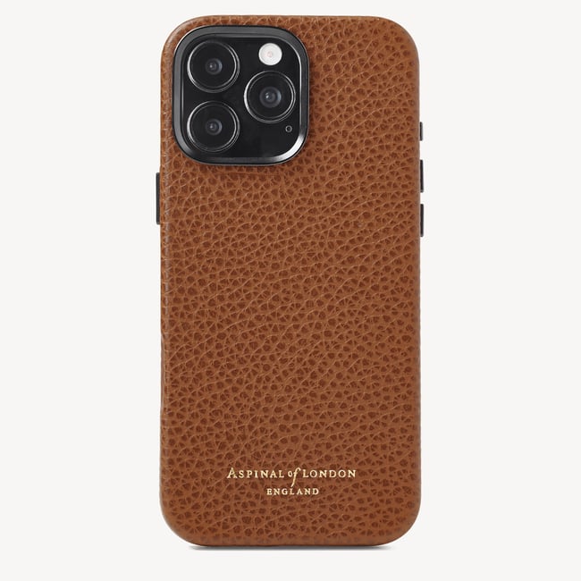 iPhone 16 Pro Max Magnetic Card Case Tan Pebble
