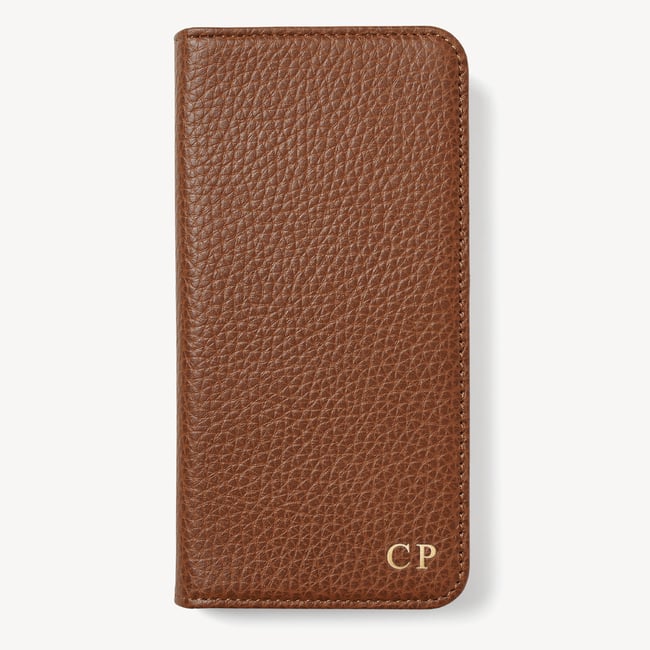 iPhone 16 Pro Max Magnetic Card Case Tan Pebble