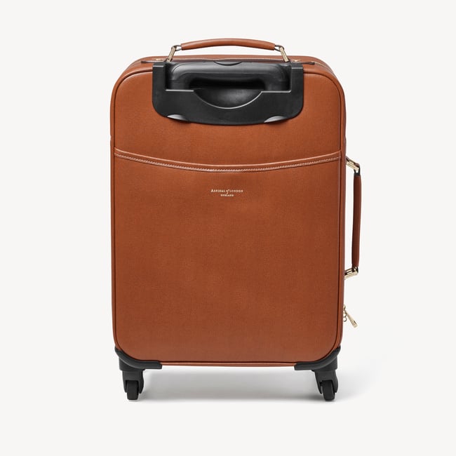 Connaught Cabin Case Tan Saffiano with Gold Hardware
