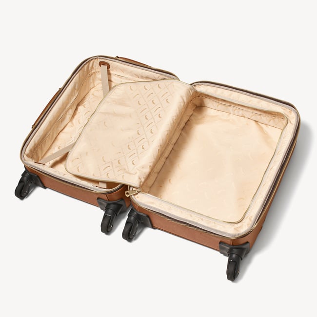 Connaught Cabin Case Tan Saffiano with Gold Hardware