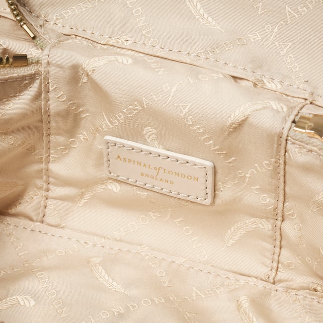 Connaught Cabin Case Tan Saffiano with Gold Hardware