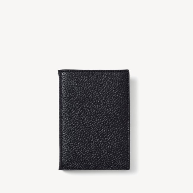 A7 Pocket Refillable Luxury Journal Black Pebble with Soft Suede Lining