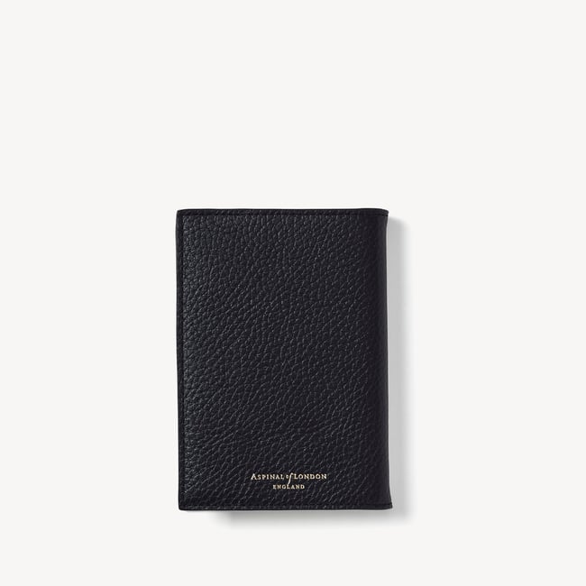 A7 Pocket Refillable Luxury Journal Black Pebble with Soft Suede Lining