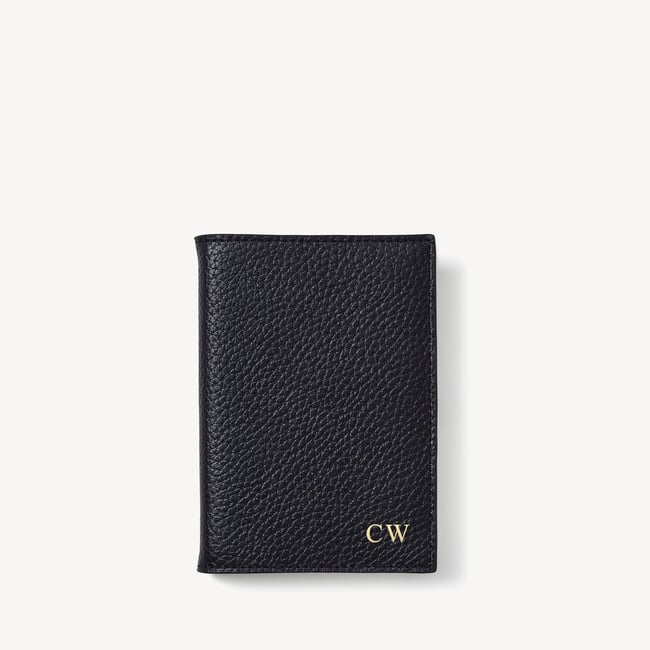 A7 Pocket Refillable Luxury Journal Black Pebble with Soft Suede Lining