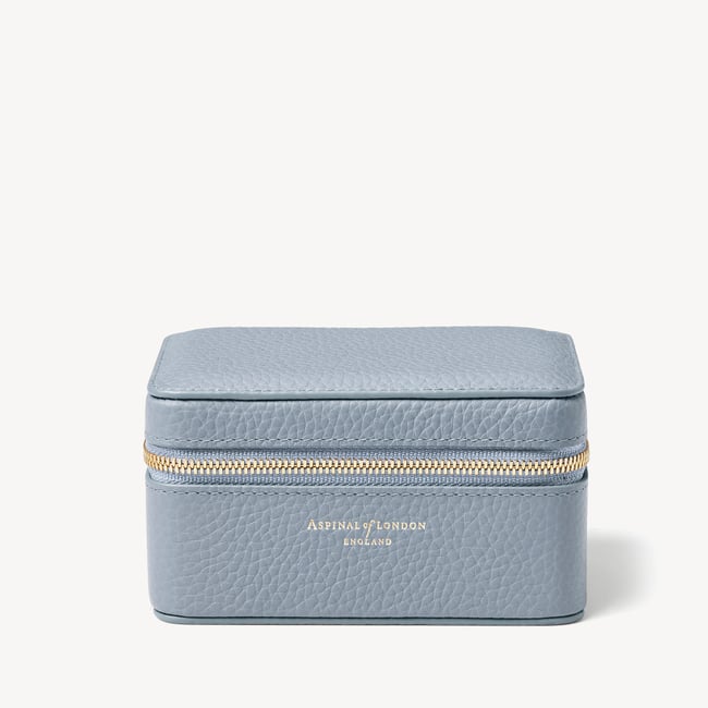 Travel Watch & Ring Box Sky Blue Pebble