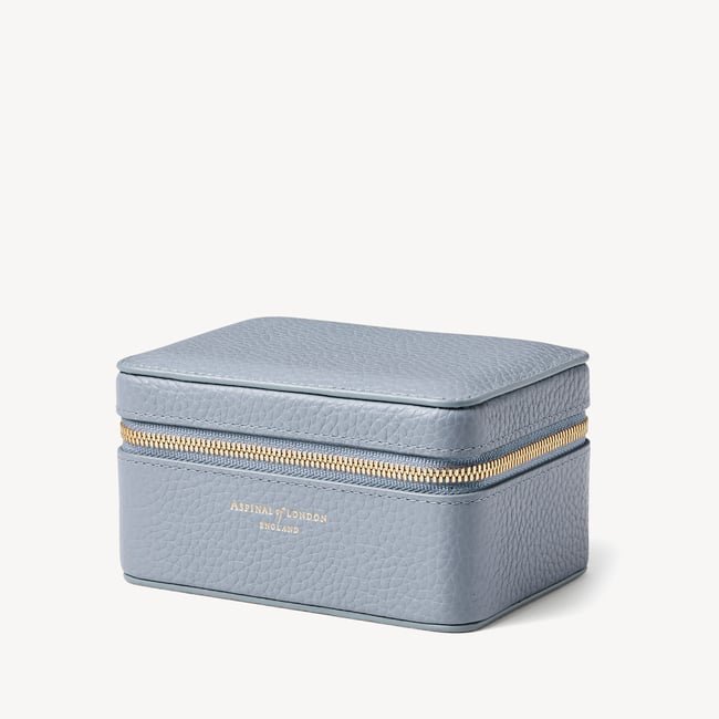 Travel Watch & Ring Box Sky Blue Pebble