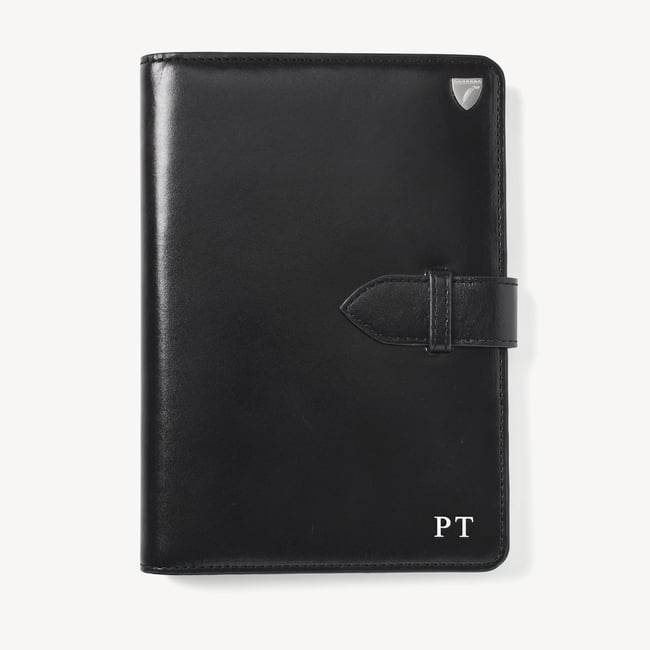 Deluxe Family Travel Wallet Smooth Black
