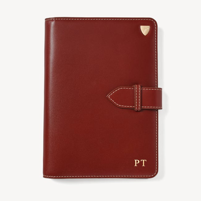 Deluxe Family Travel Wallet Smooth Cognac