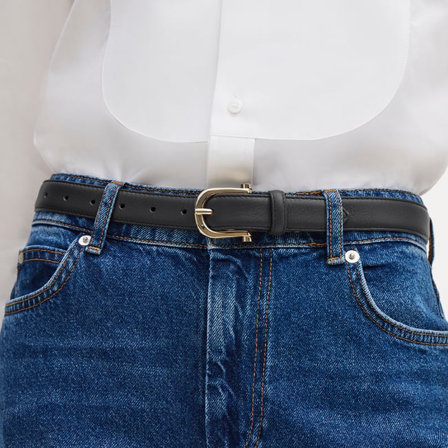 Bella Waist Belt Smooth Black