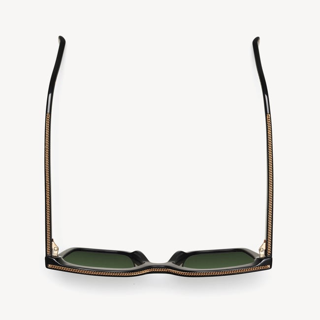 Ava Square Sunglasses Black 